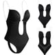thumbnail image 1 of Sujetador moldeador de cuerpo sin espalda para mujer (negro), body de boda invisible sin espalda, sujetador push up sin costuras, ropa interior con correa transparente para vestido de noche de boda, 1 of 5
