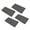 Black, variant on BOKYAN 4pcs Magnetic Floor Register Vent Covers 5.5x12 Inch (140x305mm) PVC Vent Screen Net for Floor, Ceiling, and Wall, White