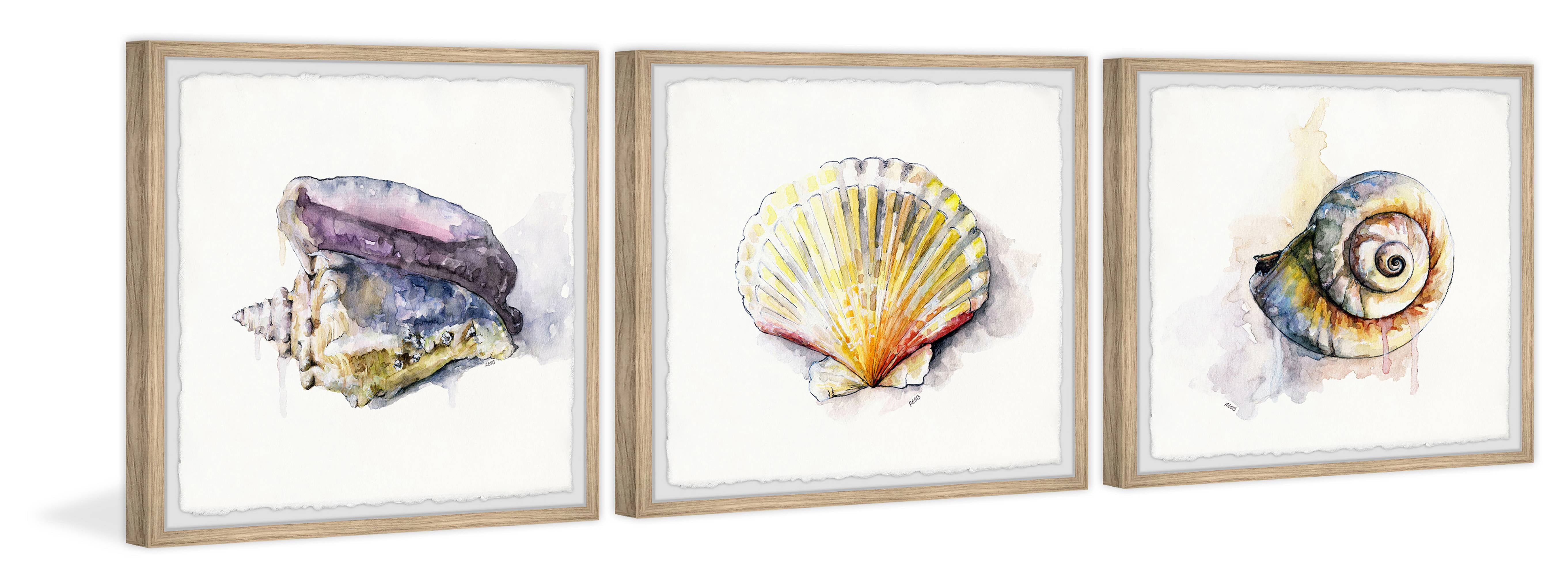 Marmont Hill Sea Buddies Triptych by Rachel Byler