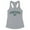 Heather Grey, variant on Arch Festive AF Tank Top Fitted Racerback Women's Large White