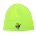 thumbnail image 1 of WITHMOONS The Simpsons Beanie Hat Simpsons Embroidery Hat HL51140 (Yellowgreen), 1 of 2