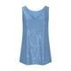 thumbnail image 5 of mfyjkho Tops De Gimnasio Para Mujer, Vestido Informal De Lentejuelas Con Cuello Redondo Y Sin Mangas Para Mujer, De Moda, Primavera Y Verano Tops De Tallas Grandes M, 5 of 5