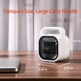 thumbnail image 3 of Geek Heat HA31-05E 500 Watt Mini Personal Portable Ceramic Fan Space Heater, 3 of 8