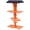Black and Orange, variant on AmishToyBox.com Oriole Bird Feeder - Deluxe Triple Deck Jelly-Cup Oriole Feeder with Orange Holder Pegs - Made in The USA with Poly Wood Black and Orange