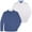 2P Navy/White, variant on Oxford Men’s Dress Shirt, Long Sleeve Button Down, Casual Fit with Big and Tall Sizes