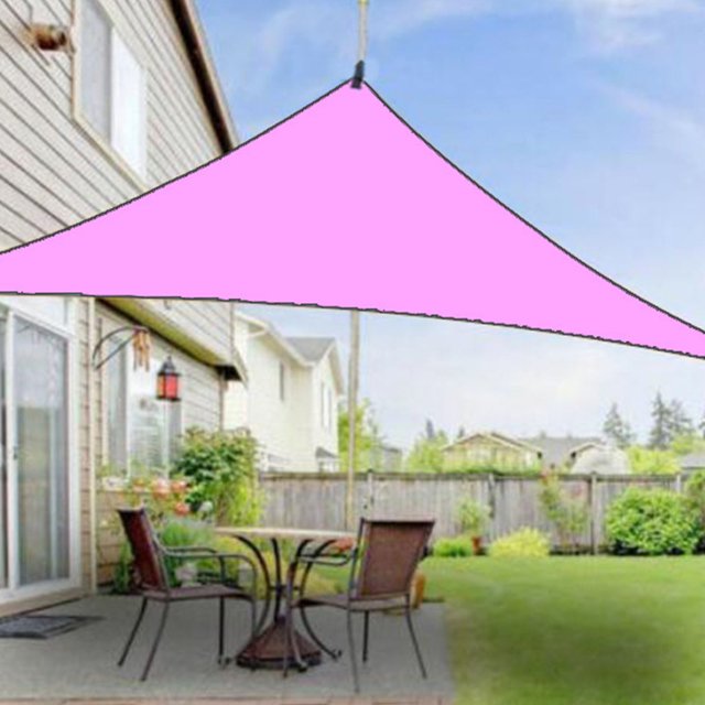 Best Value,Sun Shade Block Awning For Outdoor Patio Garden Backyard,PENDANE,Pink