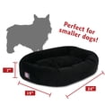 thumbnail image 5 of Majestic Pet Faux Suede Bagel Pet Bed for Dogs, Calming Dog Bed Washable, Small, Black, 5 of 7
