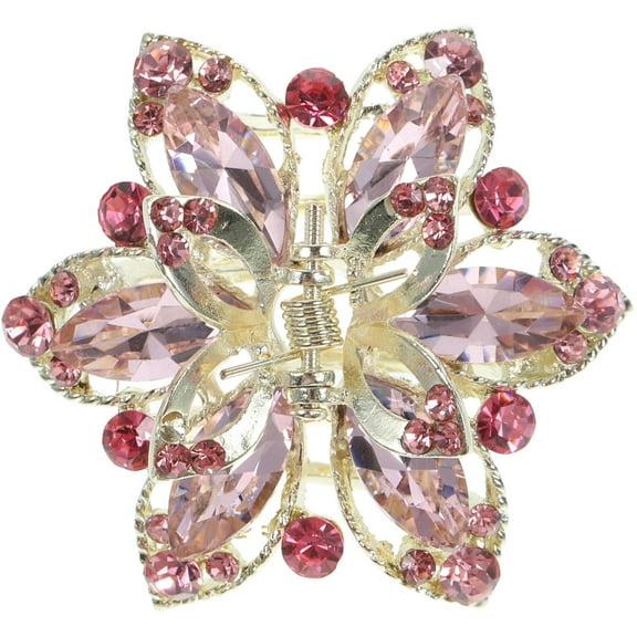 GAXIRE Vintage Rhinestone Hair Clip for Women, Elegant Hair Decoration, 1 Piece Accessory