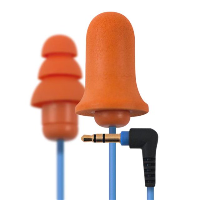 Contractor Orange New and Improved Line Écouteurs-Boutons avec Bouchon d'Oreille, Protection Auditive en Silicone et Mousse