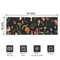thumbnail image 5 of Colorful Mushroom Leaf Black Pattern Door Rugs,Washable Non Slip Door Mats Indoor,Decorative Door Mats,Entry Mat Indoor for Entrance,Bedroom,Kitchen,Bathroom,16"x47", 5 of 6