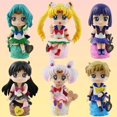 thumbnail image 2 of Figuras de acción Arco Iris Latino 6 unids/set Sailor Moon Tsukino Usagi 9-10 cm PVC, 2 of 4