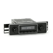 RetroRadio Compatible with 1969-75 Jaguar XJ Series with Euro-style Plate Features Include Bluetooth, USB, AM/FM HB-M2-502-36-96JA2