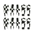 thumbnail image 3 of CC HOME Press On Nails - Black White Almond Glossy Long Coffin Nails with Salon UV Finish, Reusable Opaque Nails in 12 Sizes - 24 Nail Kit with Jelly Stickers, 3 of 7