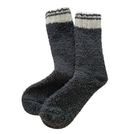

Cptfadh Women Casual Solid Color Coral Socks Home Socks