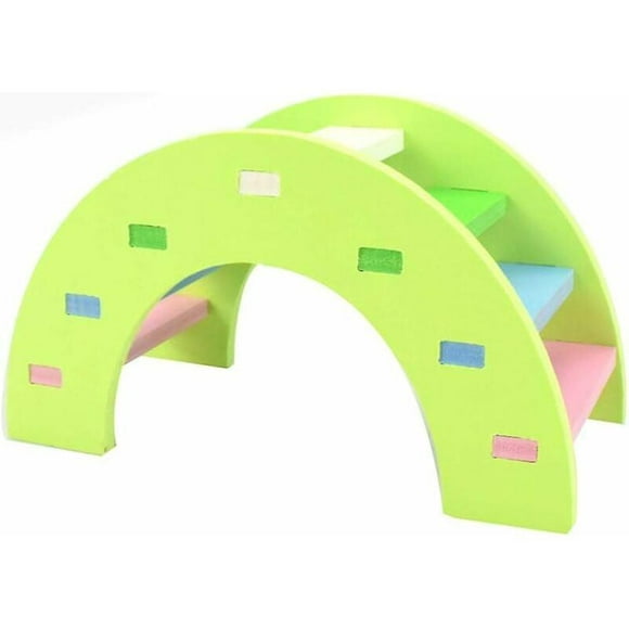 Colorful Swing Wooden Bridge Game For Hamster Small Animal Pet Guinea Pig Squirrel Funny Ladder Toy