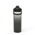 thumbnail image 4 of Zak Designs Soft Paint 32oz Durable Plastic Liberty Straw Water Bottle (Ombre Black), 4 of 12