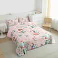 thumbnail image 2 of Manfei Fairy Tale Princess Queen Comforter Set,Lovely Elf Girls Bedding Sets,Country Floral Bedding Comforter Set For Kids,Luxury Bedroom Decor Reversible,3pcs, 2 of 7