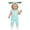 F125-Mint Green, variant on xfsWaSs Easter Baby Girl Boy Outfit Cute Bunny Romper Sleeveless Rabbit One-Piece Romper Hooded Jumpsuit With Zipper Holiday Party Outfits 12-24 Months