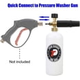 thumbnail image 2 of Tool Daily Foam Cannon with 1/4 Inch Quick Connector, 1 Liter, 5 Pressure Washer Nozzle Tips, 2 of 4