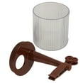 thumbnail image 1 of FUTUREORYY Limpiador De Pinceles Marrón Con Soporte Multifuncional Para Almacenamiento Y, 1 of 8