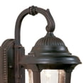 thumbnail image 2 of John Timberland Casa Sierra Rustic Vintage Outdoor Wall Light Fixtures Set of 2 Bronze Metal 14 1/2" Seeded Glass for Post Exterior Barn Deck House, 2 of 4