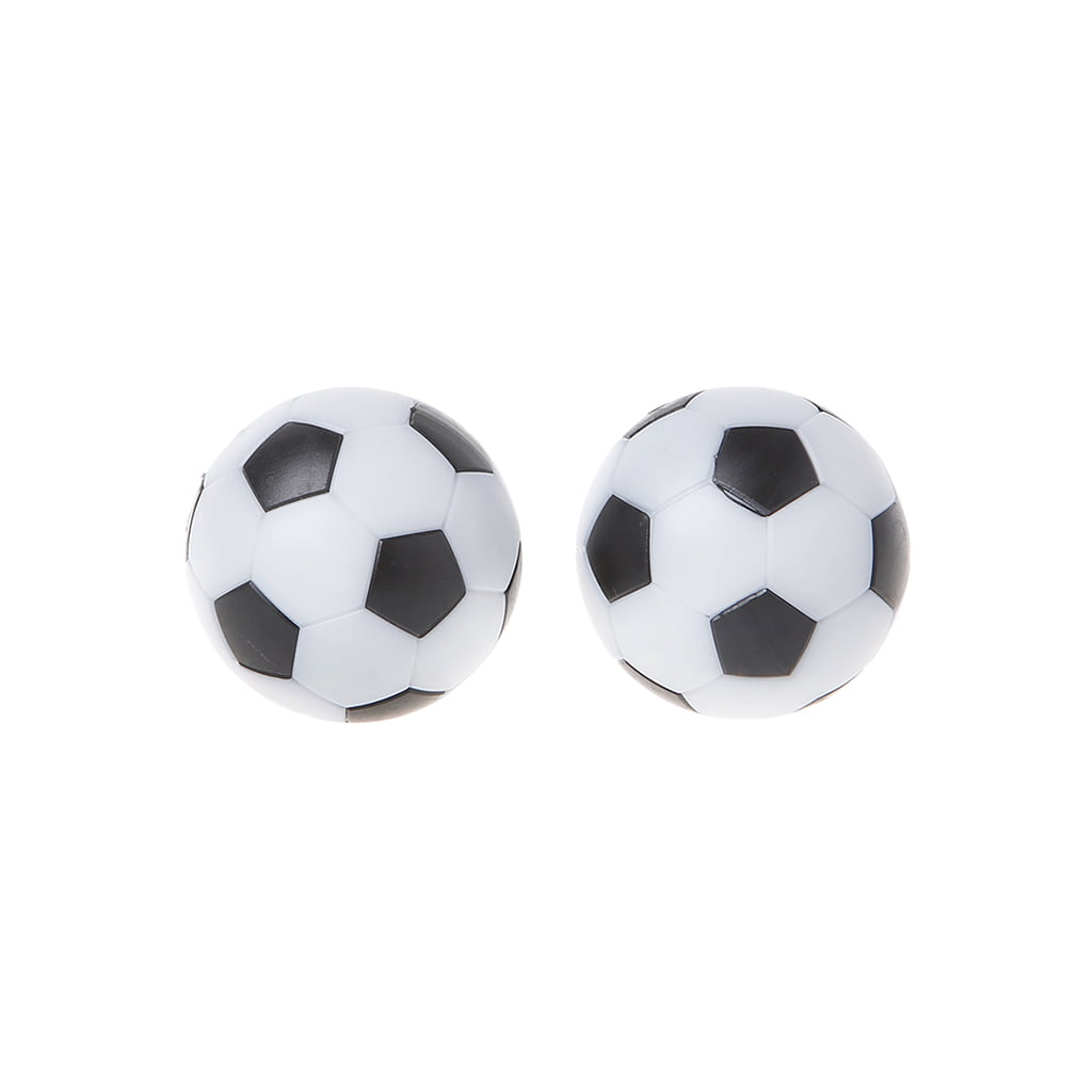 Black and White 35mm 3-pack Textured Replacement Soccer Ball Style Foosball