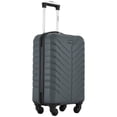 thumbnail image 6 of Wrangler 20-inch Carry-on Rolling Hard Side Spinner Luggage, Gray, 6 of 8