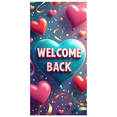 thumbnail image 3 of Welcome Back Banner with Rainbow and Pencils Colorful Backdrop for School Party Classroom Decoration Photography Props Festive Background Decor, 3 of 4