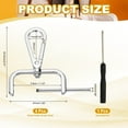 thumbnail image 2 of Uxcell Swivel Clasps Hook, ID Detachable Snap Hook with Screwdriver Silver White 1-1/2 Inch, 2 of 7