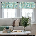 thumbnail image 4 of LALILO Kitchen Curtain Valance Colorful Flower Floral Bohemian Rod Pocket Window Curtain 52"x 18" Set of 2, 4 of 5