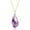 Silver E, variant on Lancharmed White Gold Plateds To My Daughter Necklace Natural Stone Purple Crystal Necklace Mother Gifts