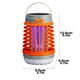thumbnail image 3 of Teissuly Solar Bug Zapper Outdoor Waterproof Mosquito Zapper for Patio Home Camping, 3 in 1 Cordless Mosquito Light Killer Portable Small Bug Zapper - Camping Light, Mosquito Killer, Flashlight, 3 of 8