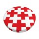 thumbnail image 1 of Disketp Red Cross 1 Funda Redonda para Taburete, Funda de Cojín para Silla de Bar Suave y Elástica-13 inch, 1 of 7