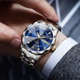 thumbnail image 3 of DOWN Top Brand Luxury Man Wristwatch Waterproof Luminous Date Week Men Watches Stainless Steel Quartz Men's Watch Male reloj, 3 of 10