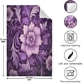 thumbnail image 3 of GZHJMY Purple Flowers Kitchen Towels 18x28inch Ultra Soft Absorbent Quick Drying Kitchen Dish Towels Washable Cleaning Cloths Hand Towels Tea and Bar Towels, 1 Pack, 3 of 7