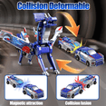 thumbnail image 4 of Dual Car Combine Dino Toy, Transforming Robot Dinosaur and Car Playset, 4 of 8