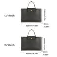 thumbnail image 5 of PU Leather Adjustable Laptop Stand Briefcases Soft Lining Spacious Compartments, 5 of 18