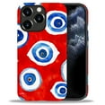 thumbnail image 3 of FKBRCL4U Compatible with iPhone 11 Pro Case, Evil Eye Red Blue Pattern for Girl Full Body Design Soft Silicone Drop Shock Scratch Protection for iPhone 11 Pro, 3 of 7
