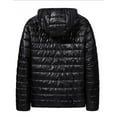 thumbnail image 4 of qucoqpe Winter Coats Men Solid-Color Thick Warm Pocket Zipper Long Sleeve Stand-Up Collar Jacket Parkas, 4 of 6