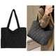 thumbnail image 3 of Bolso Mano Acolchado para Mujer Bolso Diario Invierno Gran Capacidad para Mujeres Y Niñas (negro), 3 of 9