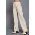 thumbnail image 2 of Women's Soft Knit Long Pants with Elastic Waist Brushed Heavy Rib Fabric, 2 of 5