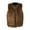 Brown, variant on Winter Toddler Girls Sleeveless Coat Warm Windproof Jacket Outerwear for Kids Thicken Design Lightweight Fashionable Layering