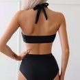 thumbnail image 5 of ANINEO Women Swimwear 2PCS Vintage Swimsuit Retro Ruched High Waist Bikini With Bottom Comfort Hawaii Summer Tropical Brazilian Beachwear, 5 of 8