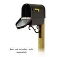 thumbnail image 2 of Special Lite Products Berkshire Curbside Mailbox with Newspaper tube and Sorrento front single mailbox mounting bracket, 2 of 7