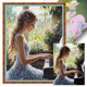 thumbnail image 1 of Kit Punto Cruz para Niña Bordado Con Hilo Algodón Ecológico 11CT Arte 28x38cm, 1 of 9
