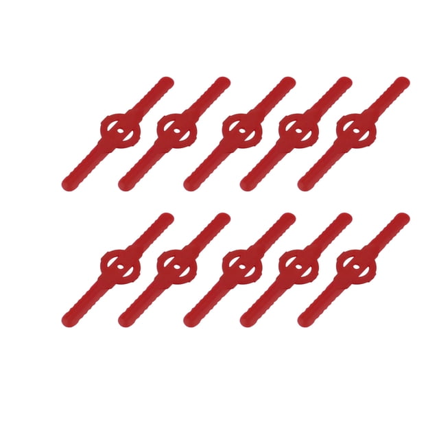 Visland 10 Pcs Grass Trimmer Blades Sharp Spinning Anti-deformed Labor Saving Thick Replacement Plastic Fast Cutting Grass Cutter Blades Strimmer Tools
