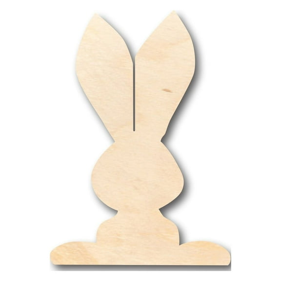 Unfinished Wood Bunny Shape - Craft - up to 46" DIY 18" / 1/8"