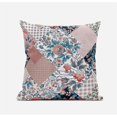 thumbnail image 2 of Arizona Patchs Floraux Jeter Tissu Oreiller en Blanc Rose 16x16, 2 of 7