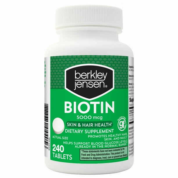 Berkley Jensen 5,000mg Biotin, 240 Tablets