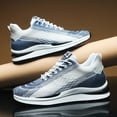 thumbnail image 2 of Mens Elevator Sneakers Invisible Height Increasing Elevator Shoes cloud runners 2.4" boost Taller Lightweight Breathable Mesh Upper Hidden Heel Trainers Lace-up Sports Shoes White 42, 2 of 7